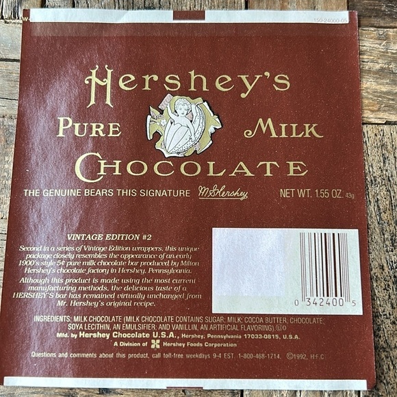 Hershey’s Milk Chocolate Vintage Edition #2 Collectible Tin 1992 - Picture 8 of 9